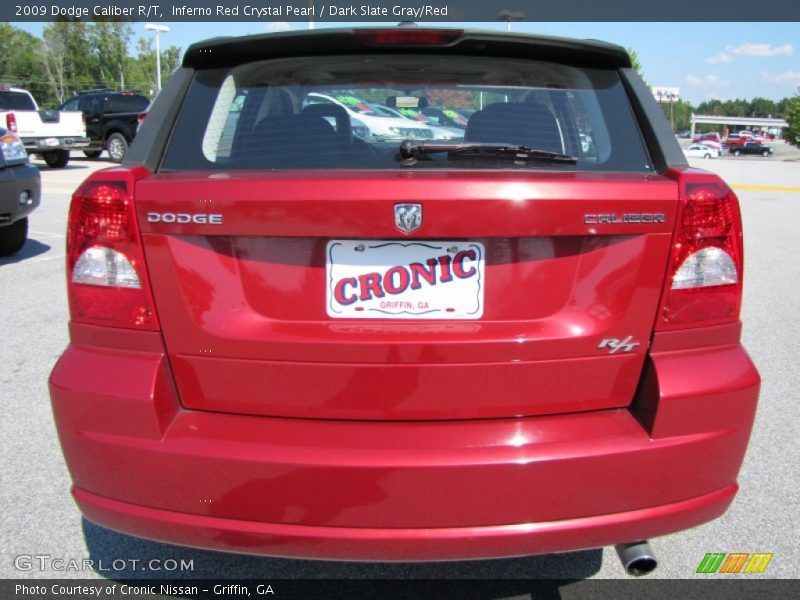 Inferno Red Crystal Pearl / Dark Slate Gray/Red 2009 Dodge Caliber R/T