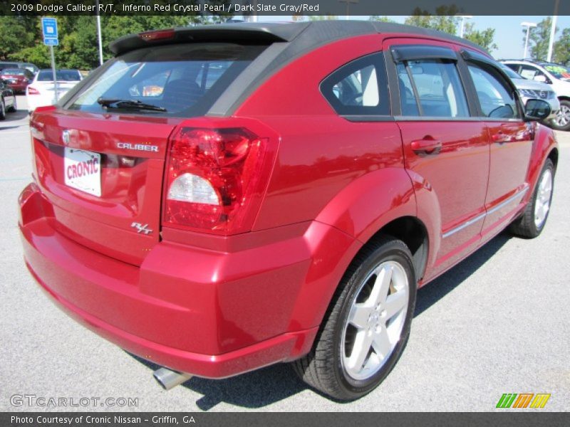 Inferno Red Crystal Pearl / Dark Slate Gray/Red 2009 Dodge Caliber R/T