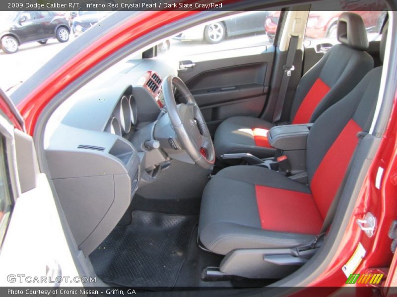 Inferno Red Crystal Pearl / Dark Slate Gray/Red 2009 Dodge Caliber R/T