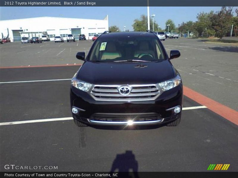 Black / Sand Beige 2012 Toyota Highlander Limited