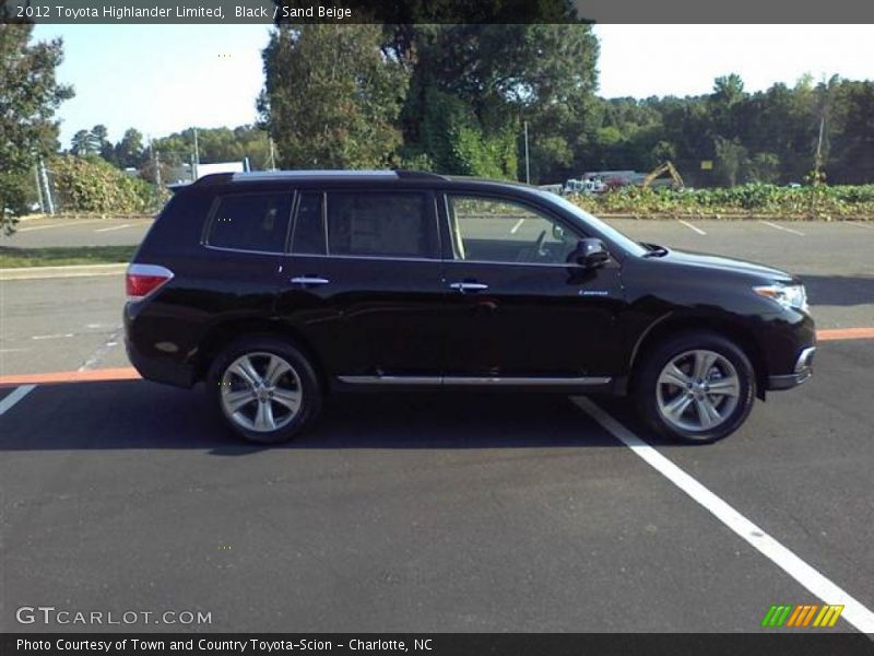 Black / Sand Beige 2012 Toyota Highlander Limited