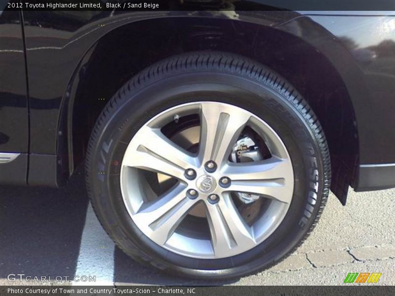 Black / Sand Beige 2012 Toyota Highlander Limited