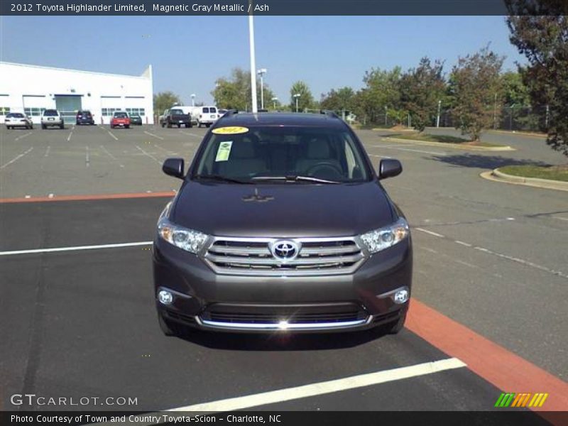 Magnetic Gray Metallic / Ash 2012 Toyota Highlander Limited