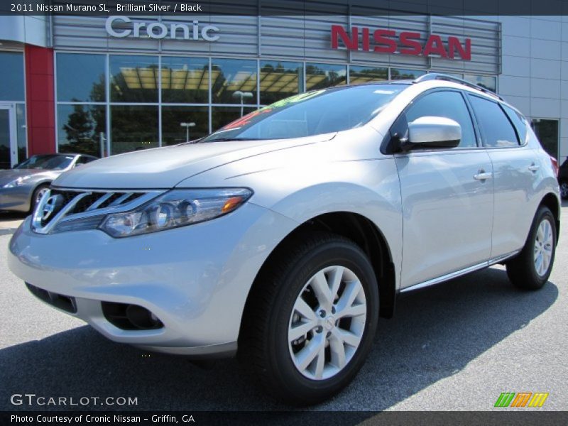 Brilliant Silver / Black 2011 Nissan Murano SL