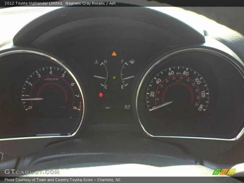 Magnetic Gray Metallic / Ash 2012 Toyota Highlander Limited