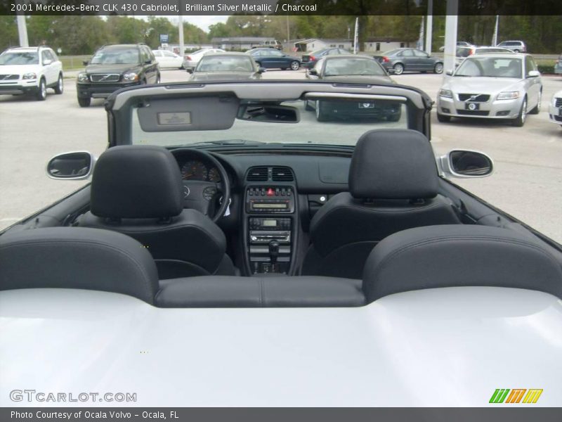 Brilliant Silver Metallic / Charcoal 2001 Mercedes-Benz CLK 430 Cabriolet