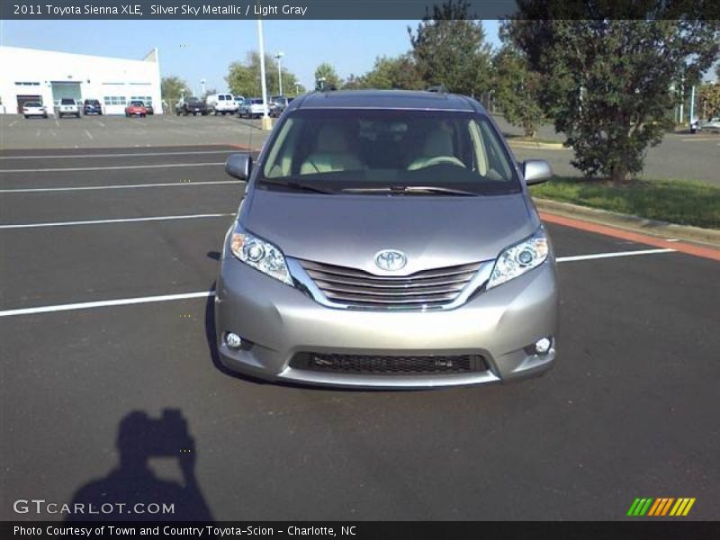 Silver Sky Metallic / Light Gray 2011 Toyota Sienna XLE