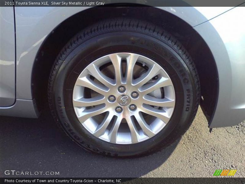 Silver Sky Metallic / Light Gray 2011 Toyota Sienna XLE