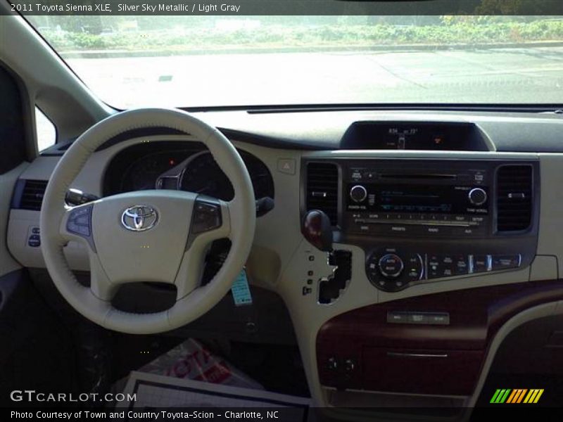Silver Sky Metallic / Light Gray 2011 Toyota Sienna XLE