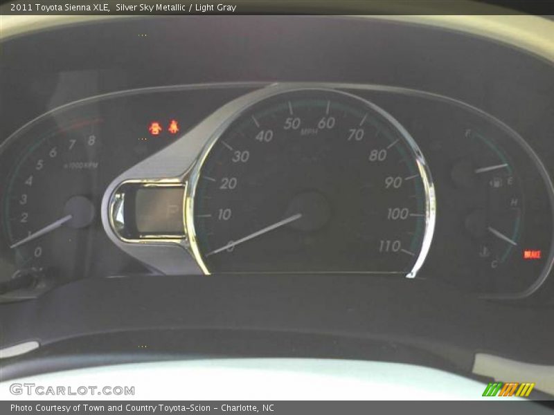Silver Sky Metallic / Light Gray 2011 Toyota Sienna XLE
