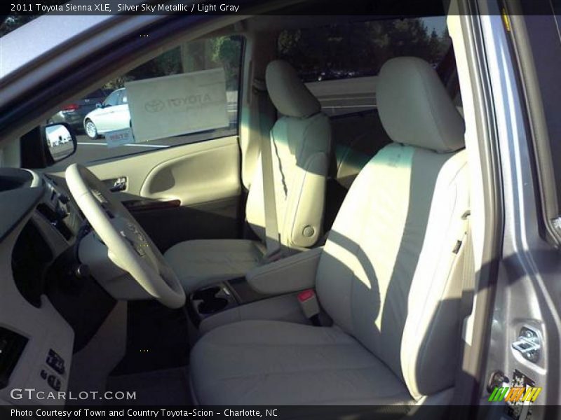 Silver Sky Metallic / Light Gray 2011 Toyota Sienna XLE