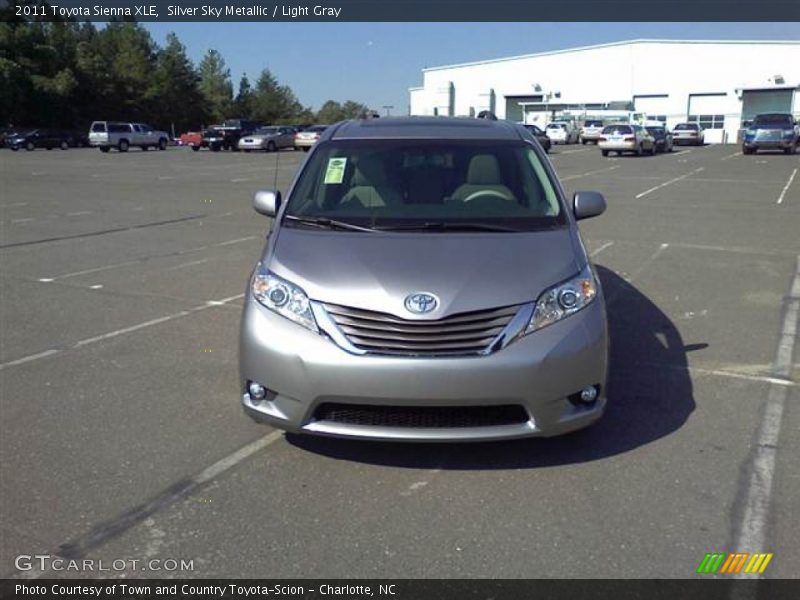 Silver Sky Metallic / Light Gray 2011 Toyota Sienna XLE