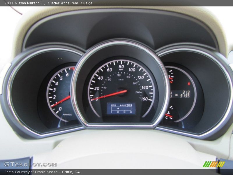Glacier White Pearl / Beige 2011 Nissan Murano SL