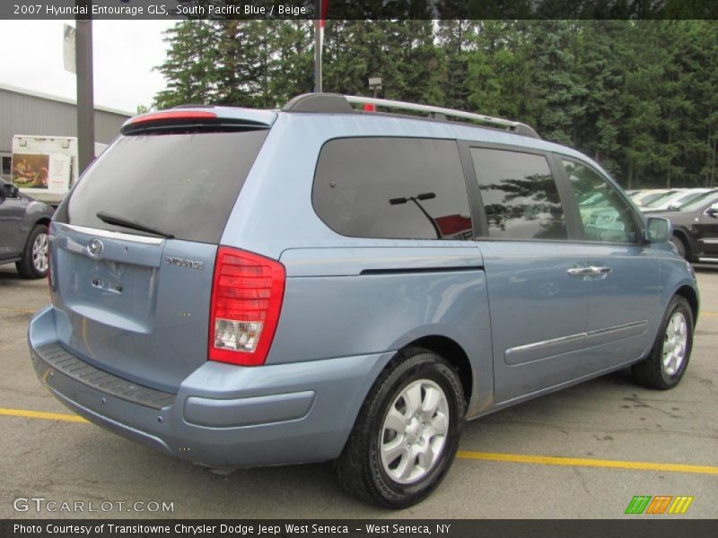 South Pacific Blue / Beige 2007 Hyundai Entourage GLS