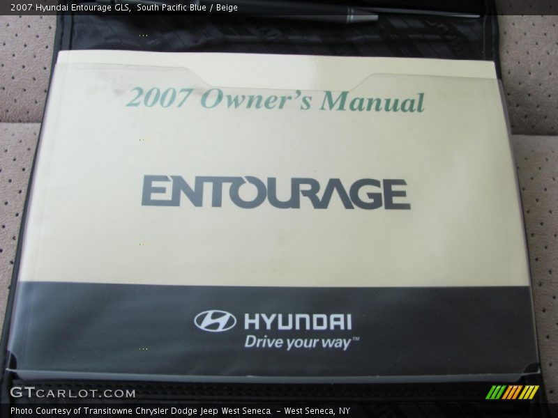 South Pacific Blue / Beige 2007 Hyundai Entourage GLS
