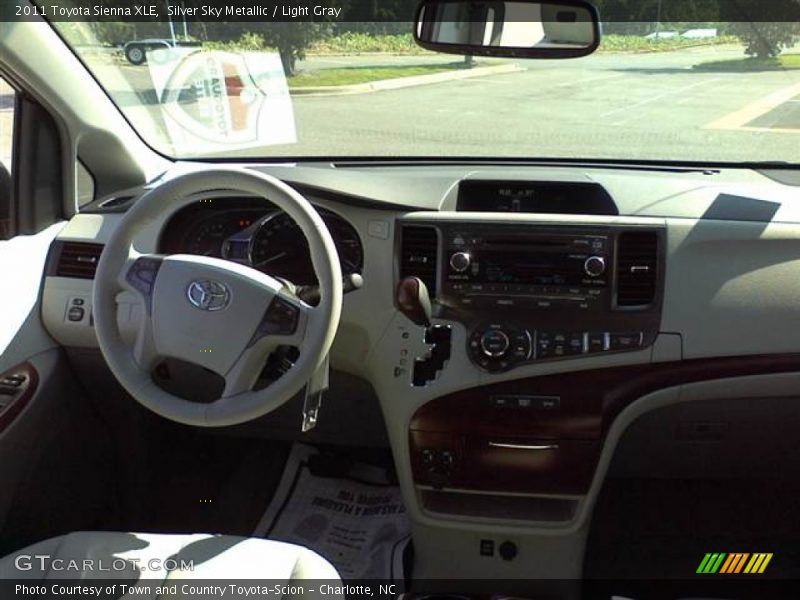 Silver Sky Metallic / Light Gray 2011 Toyota Sienna XLE