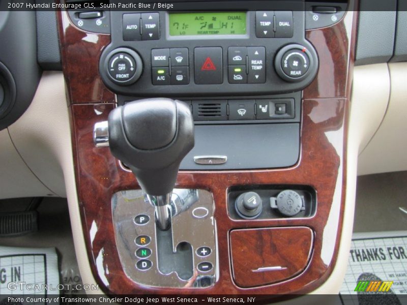 South Pacific Blue / Beige 2007 Hyundai Entourage GLS