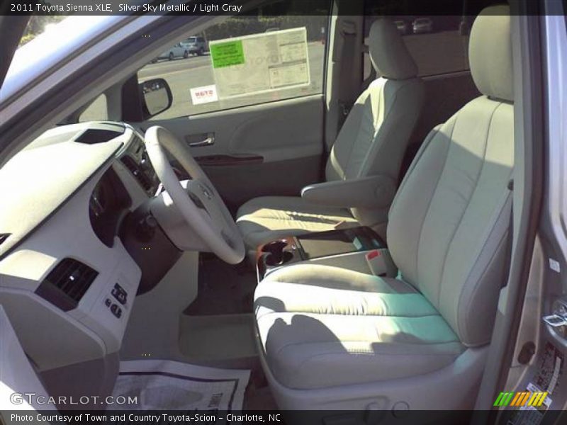 Silver Sky Metallic / Light Gray 2011 Toyota Sienna XLE