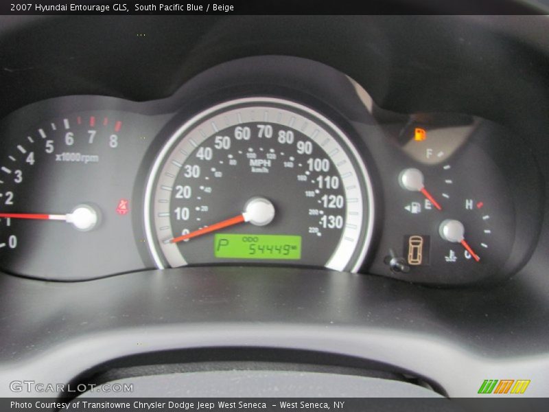 South Pacific Blue / Beige 2007 Hyundai Entourage GLS
