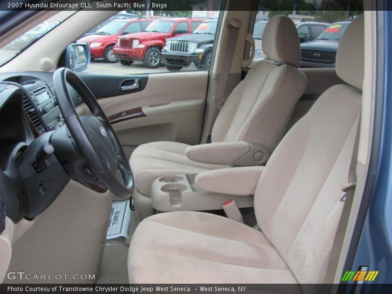 South Pacific Blue / Beige 2007 Hyundai Entourage GLS