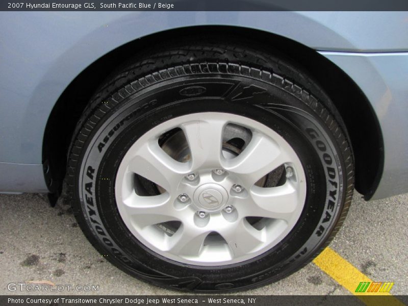 South Pacific Blue / Beige 2007 Hyundai Entourage GLS