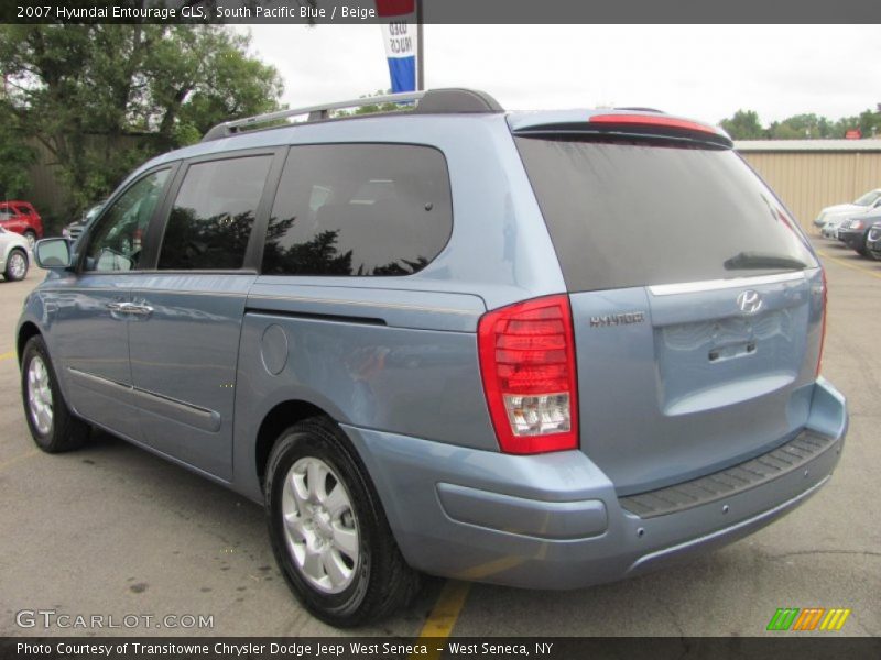 South Pacific Blue / Beige 2007 Hyundai Entourage GLS