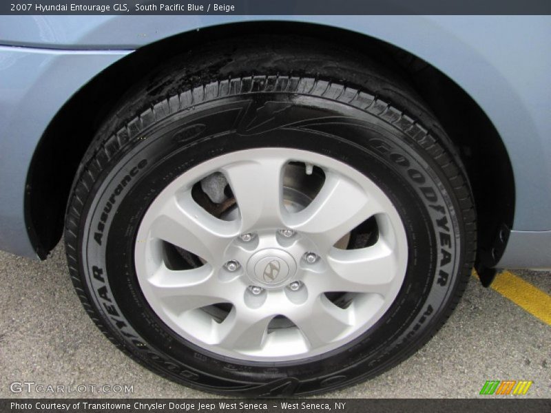 South Pacific Blue / Beige 2007 Hyundai Entourage GLS