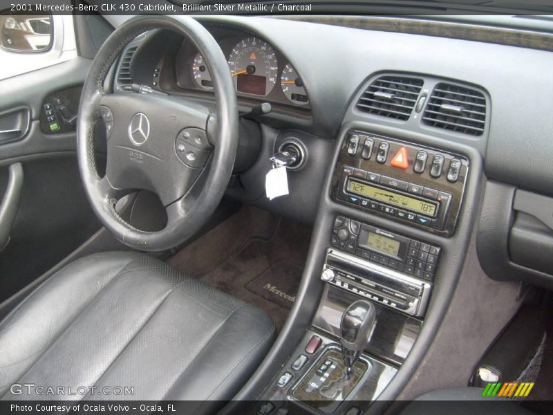 Brilliant Silver Metallic / Charcoal 2001 Mercedes-Benz CLK 430 Cabriolet