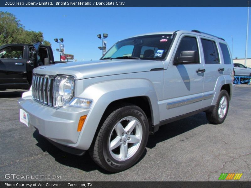 Bright Silver Metallic / Dark Slate Gray 2010 Jeep Liberty Limited
