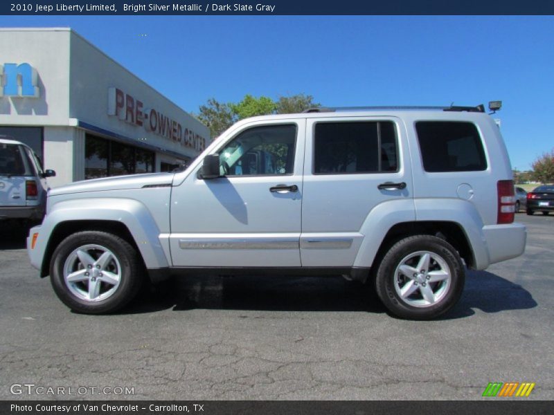 Bright Silver Metallic / Dark Slate Gray 2010 Jeep Liberty Limited
