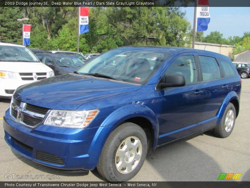 Deep Water Blue Pearl / Dark Slate Gray/Light Graystone 2009 Dodge Journey SE
