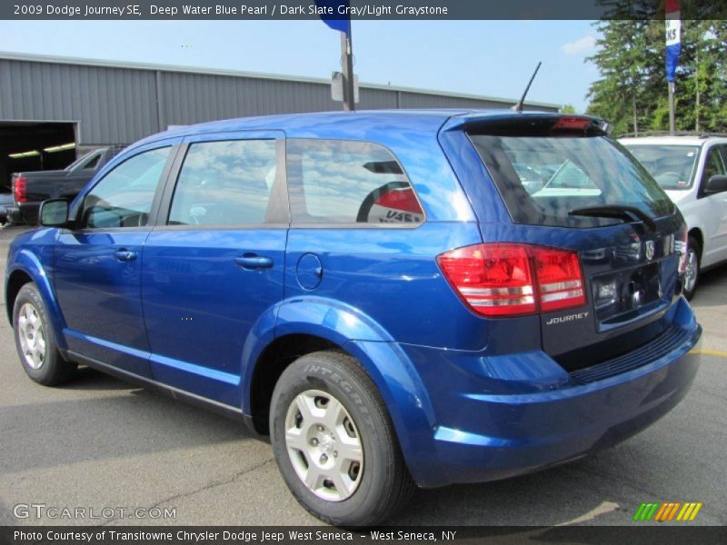 Deep Water Blue Pearl / Dark Slate Gray/Light Graystone 2009 Dodge Journey SE