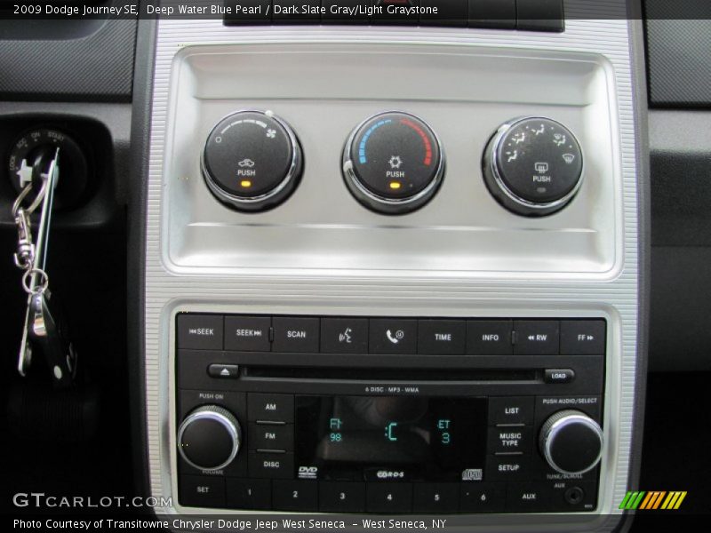 Deep Water Blue Pearl / Dark Slate Gray/Light Graystone 2009 Dodge Journey SE