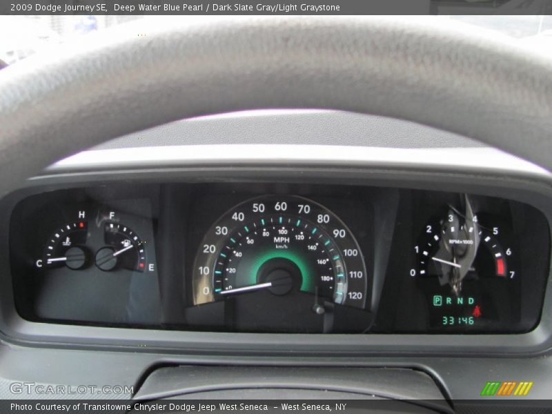 Deep Water Blue Pearl / Dark Slate Gray/Light Graystone 2009 Dodge Journey SE