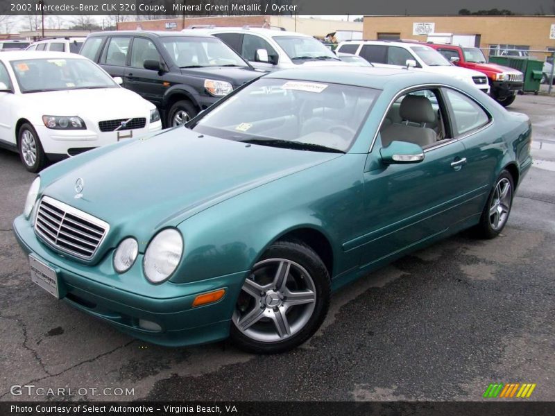 Mineral Green Metallic / Oyster 2002 Mercedes-Benz CLK 320 Coupe