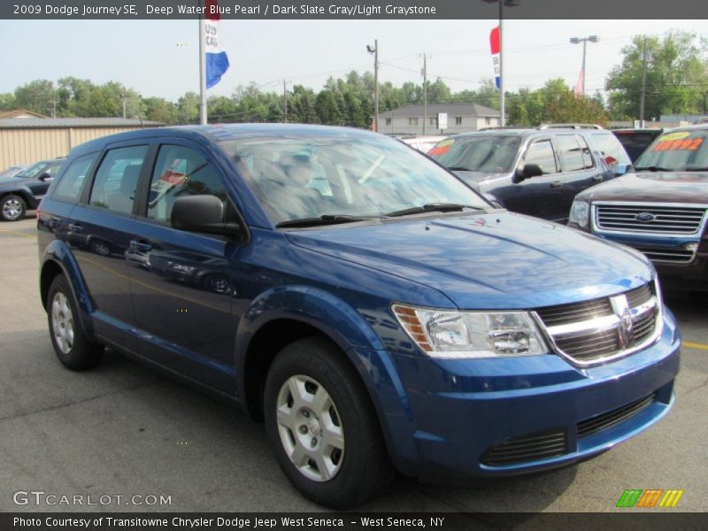 Deep Water Blue Pearl / Dark Slate Gray/Light Graystone 2009 Dodge Journey SE