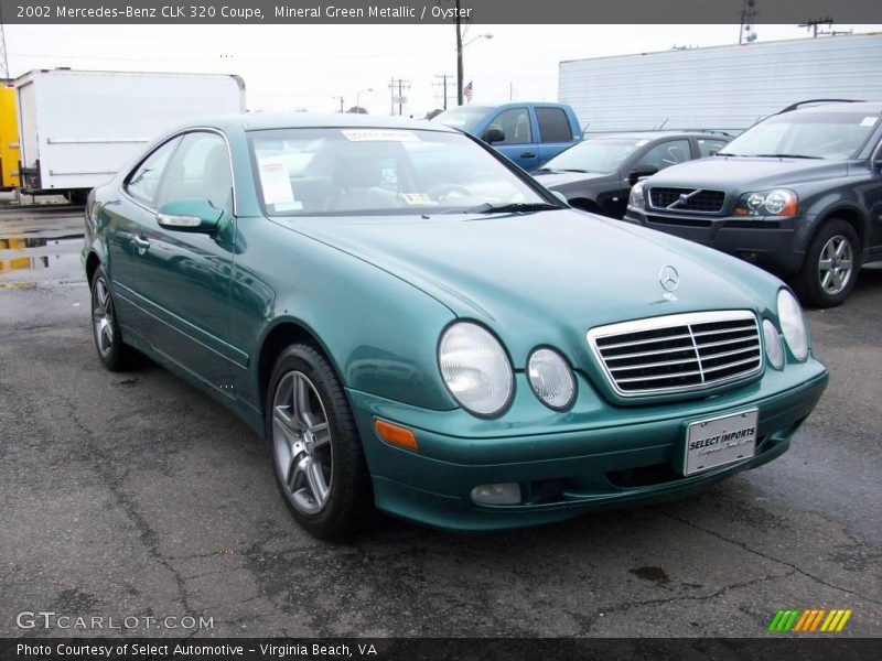Mineral Green Metallic / Oyster 2002 Mercedes-Benz CLK 320 Coupe