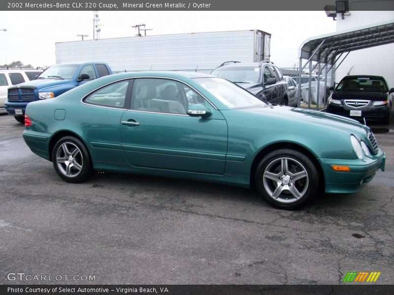 Mineral Green Metallic / Oyster 2002 Mercedes-Benz CLK 320 Coupe