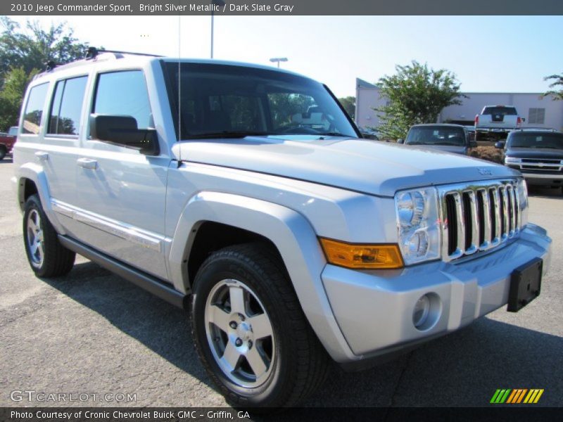 Bright Silver Metallic / Dark Slate Gray 2010 Jeep Commander Sport
