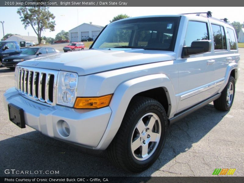 Bright Silver Metallic / Dark Slate Gray 2010 Jeep Commander Sport