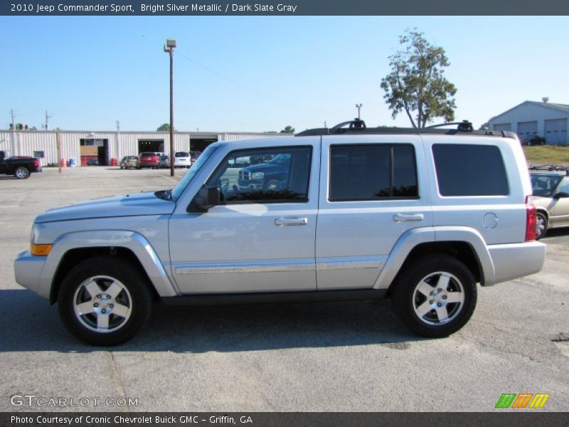 Bright Silver Metallic / Dark Slate Gray 2010 Jeep Commander Sport