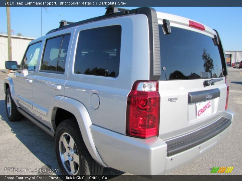 Bright Silver Metallic / Dark Slate Gray 2010 Jeep Commander Sport
