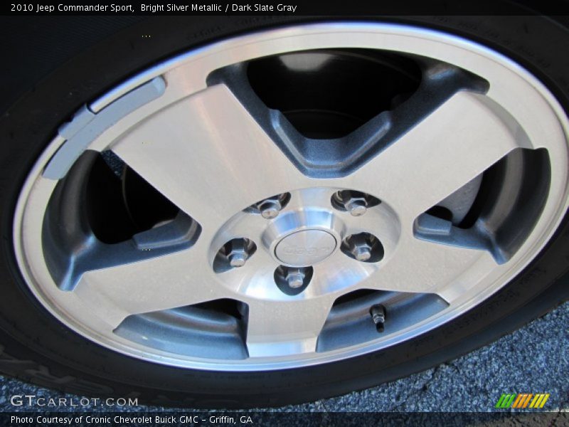 Bright Silver Metallic / Dark Slate Gray 2010 Jeep Commander Sport
