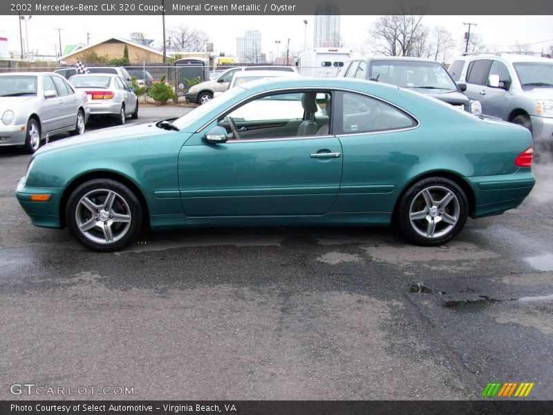 Mineral Green Metallic / Oyster 2002 Mercedes-Benz CLK 320 Coupe