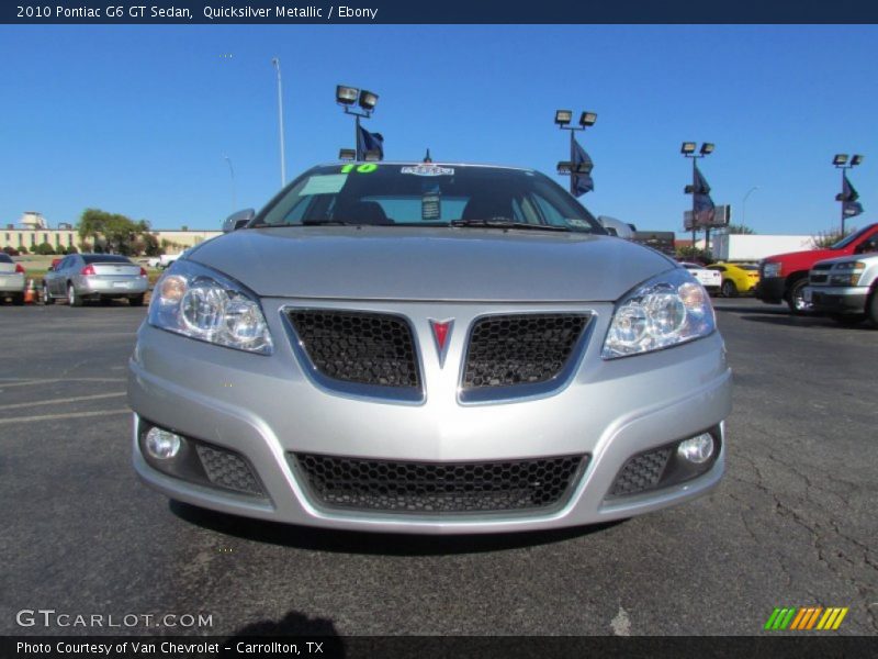 Quicksilver Metallic / Ebony 2010 Pontiac G6 GT Sedan