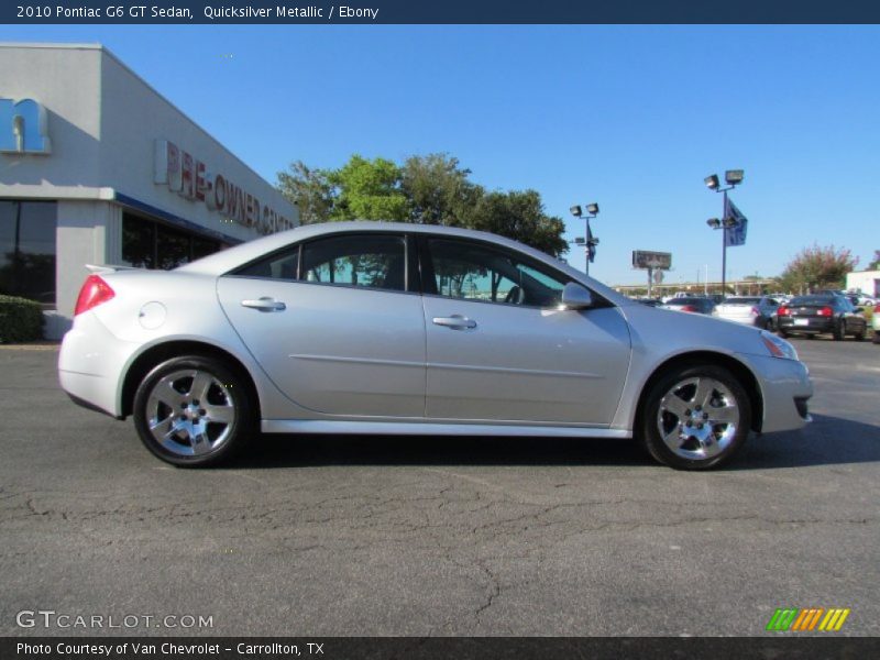 Quicksilver Metallic / Ebony 2010 Pontiac G6 GT Sedan
