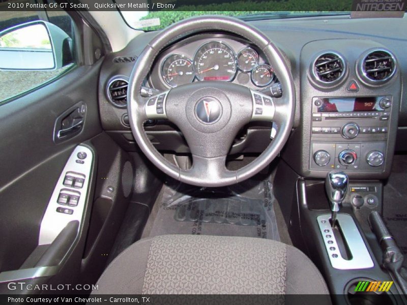 Quicksilver Metallic / Ebony 2010 Pontiac G6 GT Sedan