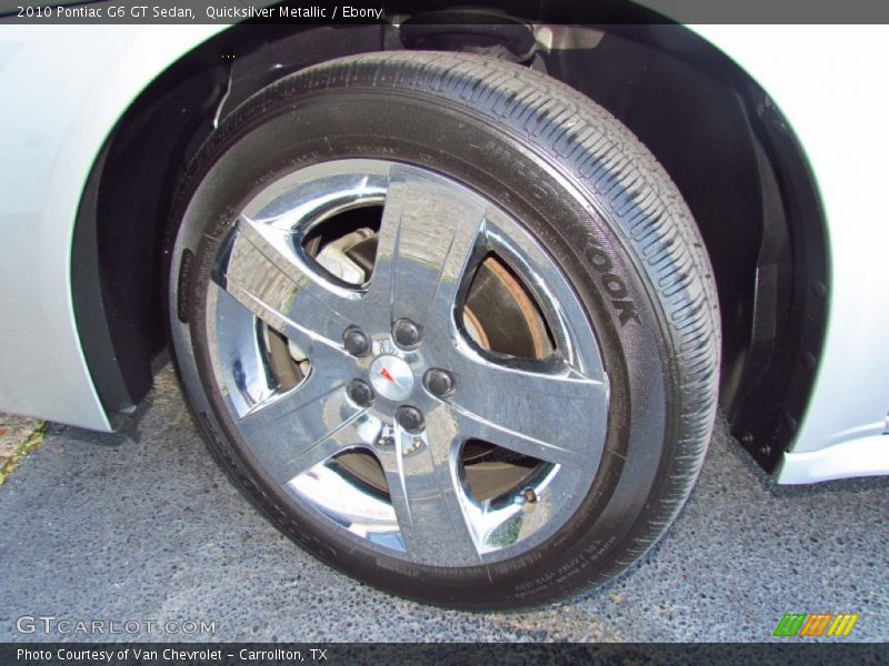 Quicksilver Metallic / Ebony 2010 Pontiac G6 GT Sedan