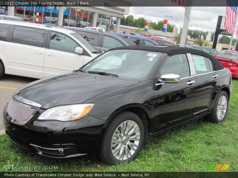 Black / Black 2012 Chrysler 200 Touring Sedan