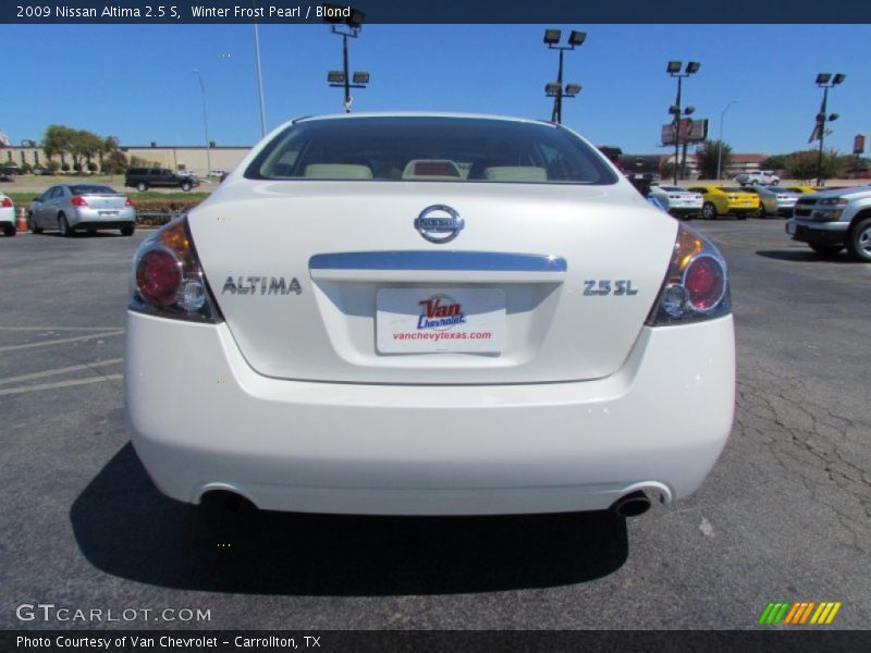 Winter Frost Pearl / Blond 2009 Nissan Altima 2.5 S